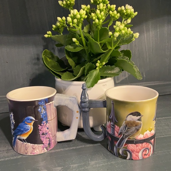 Chickadee Sculpted Mugs Set by Rosemary Millette By Brand Wild - Picture 2 of 11